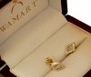 Kolczyki brylanty 44/0,12cT sztyft  ROMB złoto 585