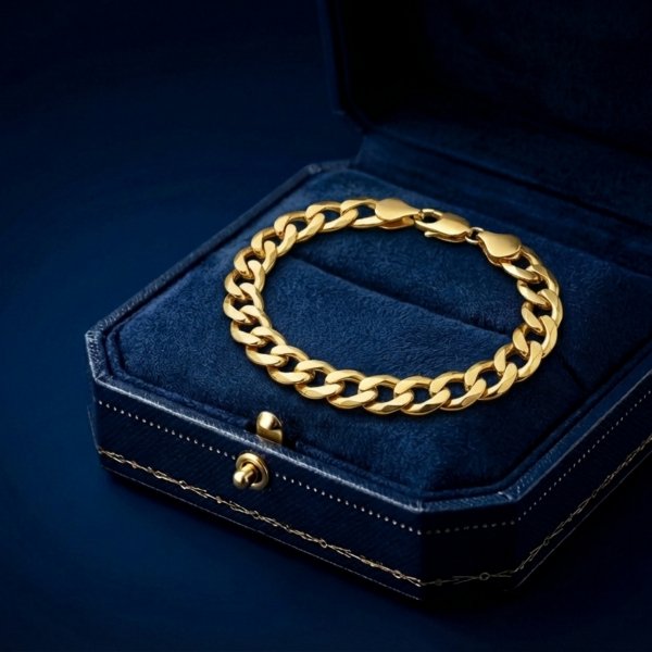  Bransoletka 22,5cm Pancerka 6mm KUTA złoto 585 