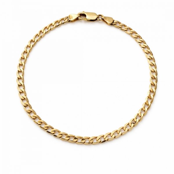 Bransoleta splot pancerka złoto 585 