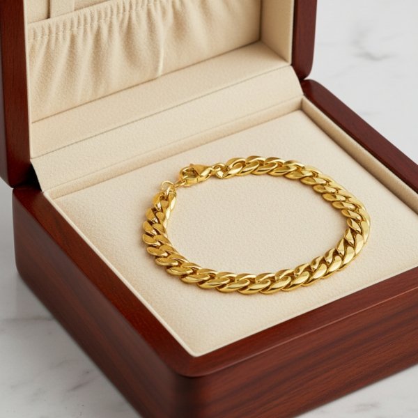 Bransoletka Gęsty Pancer 20 cm  złoto 585