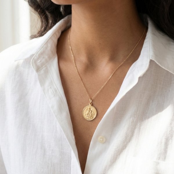 Medalik szkaplerz złoto 585 