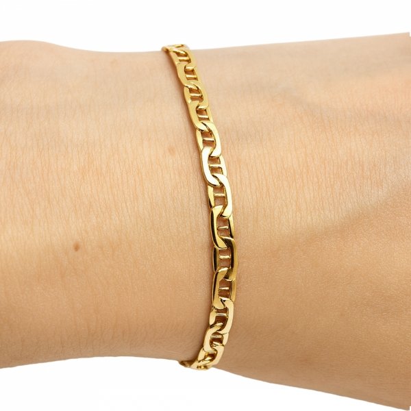 Bransoletka 21,5cm gucci złoto 585