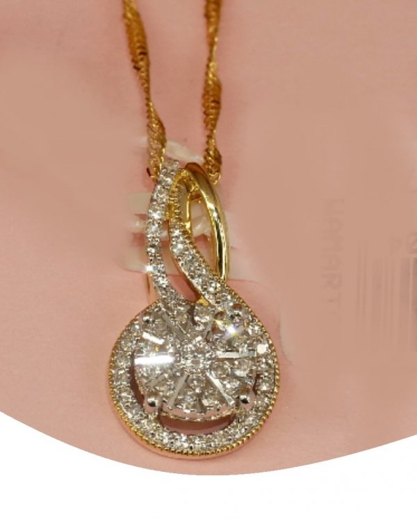 Naszyjnik  brylanty  52/0.2cT   złoto 585
