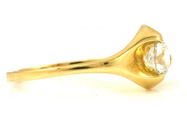 Pierścionek Wstęga R.20 złoto 585 14cT 