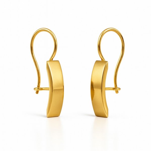 Kolczyki Sztabki bigiel  złoto 585