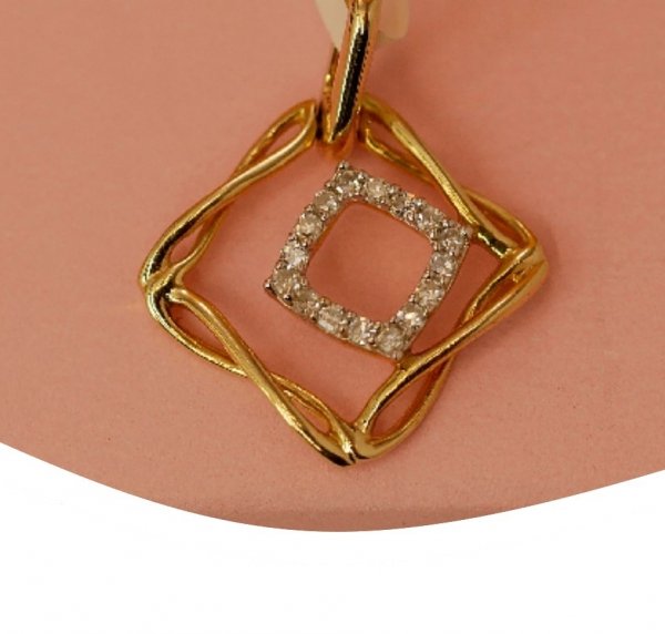 Wisior diamenty 16/0.05cT  złoto 585