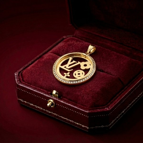 Wisior koło symbole złoto 585