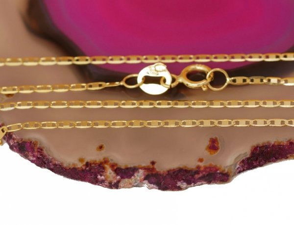 Łańcuch gucci taśma kuty 45cm złoto 585
