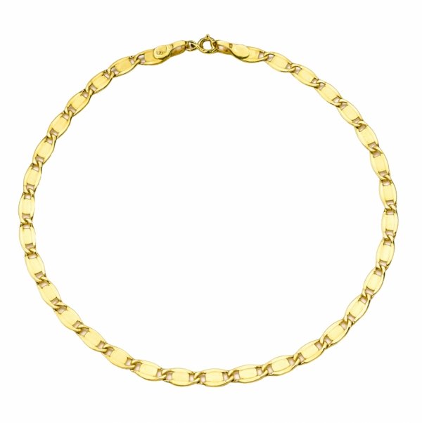 Bransoletka splot valentino blaszki złoto 585 