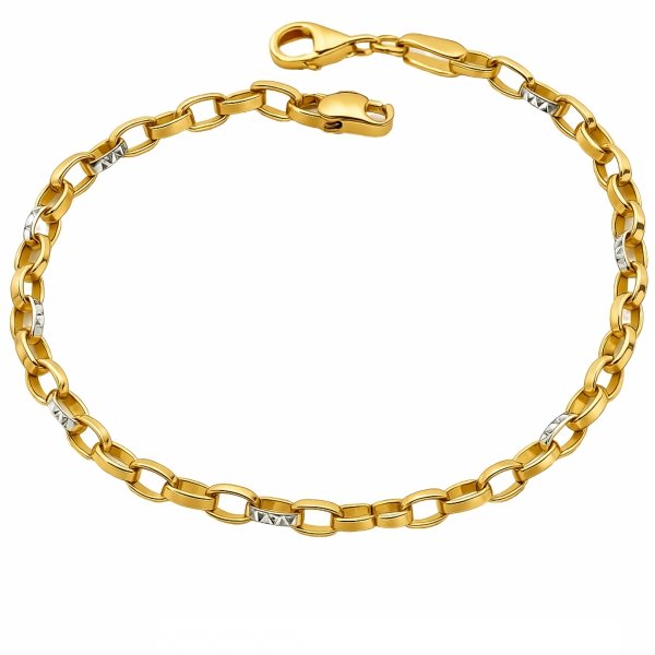 Bransoletka do przywieszek charms 19cm złoto 585 