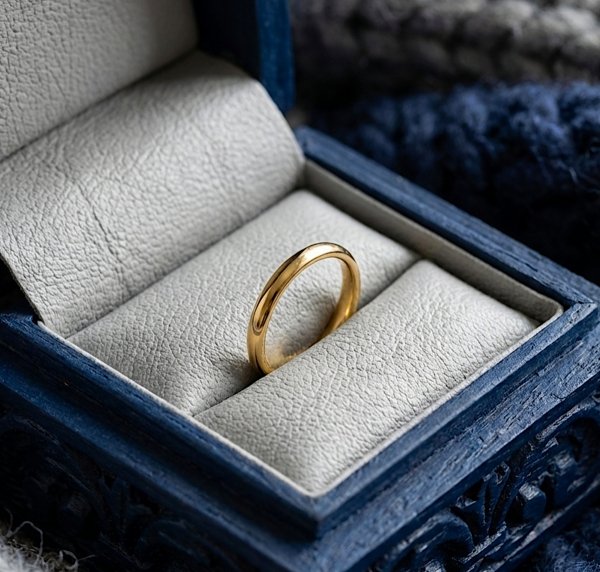 Minimalistyczny pierścionek R.17 złoto 585