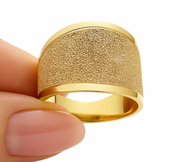  Pierścionek druza R.17 złoto 585