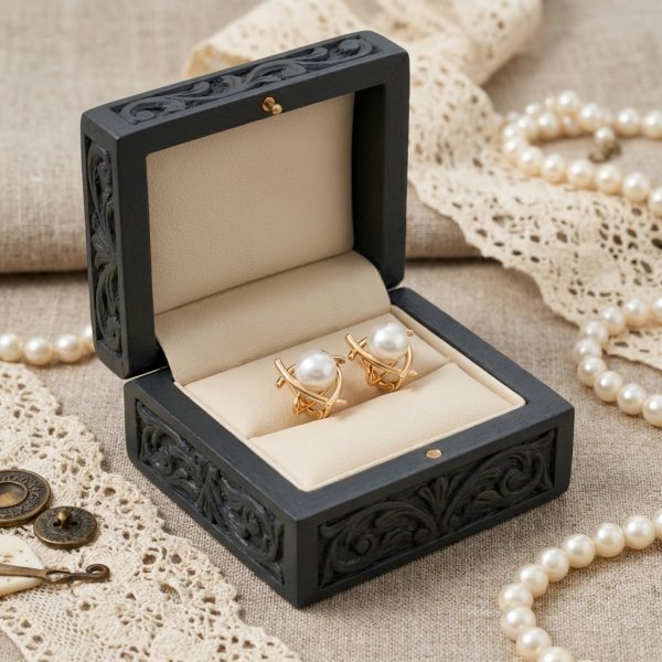 Kolczyki z perłami złoto 585