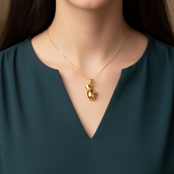 Rękawica boskerska wisior złoto 585 