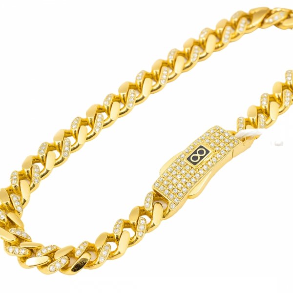 Bransoletka Wężowa Rombo 20 cm złoto 585