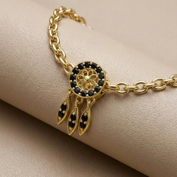 Charms przywieszka łapacz snów złoto 585