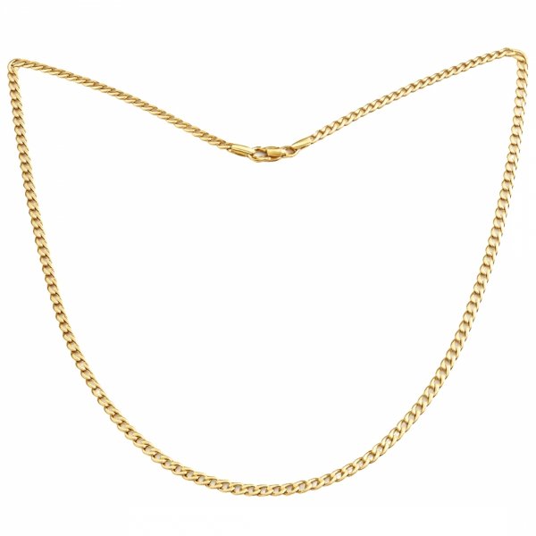 Łańcuch 2,5mm kuty pancer 45cm złoto 585  