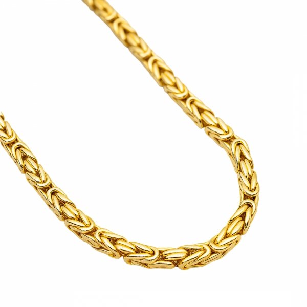 Łańcuch królewski 60cm bizantyjski złoto 585