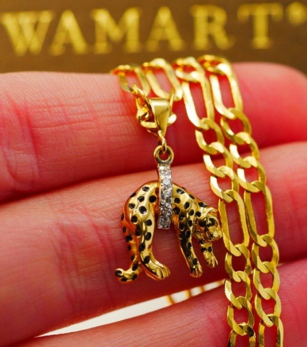 Naszyjnik gepard 60cm złoto 585