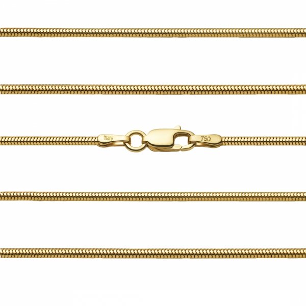 Łańcuch  linka kuty 50cm złoto 585