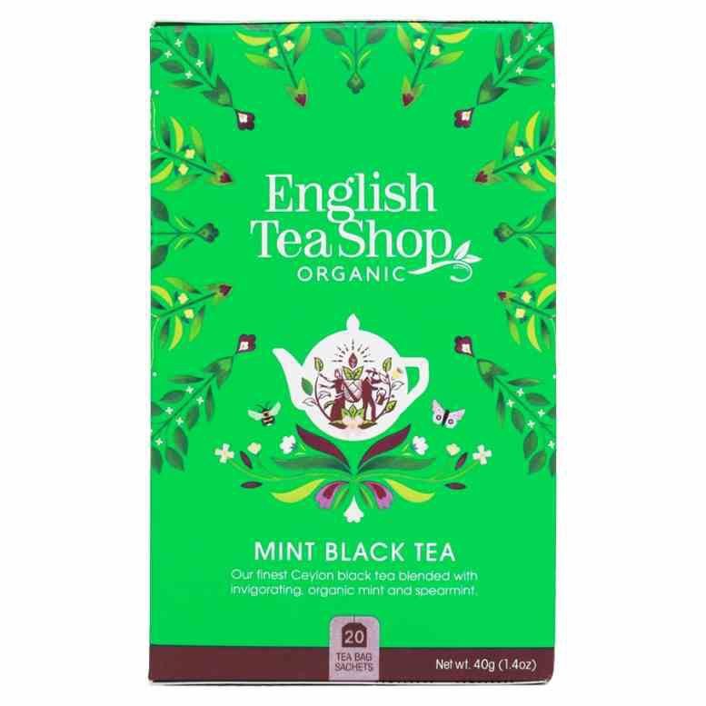 Herbata czarna z miętą English Tea Shop BIO, 40g (20x2g)
