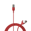 PROCAB CSD560R/2 Kabel sieciowy Slimline - CAT6A RJ45 - RJ45 U/UTP Wersja czerwona - 2 m