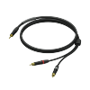 PROCAB PRA711/1.5 3.5 mm male stereo - 2 x RCA/Cinch male - UltraFlex™ 1.5 meter