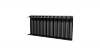 CAYMON BDP06/B DIN rail blanking strip - 6 module - 10 strips Black version