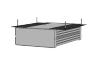 AUDAC MBS 103 R Setup box installation accessories Mounts three units into a 19” equipment rack (1 HE)