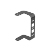AUDAC MBK 455/ B Angled mounting bracket set for ARES5A Black version