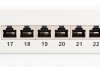Digitus Patch panel 19 cali 24 porty, kat.6, S/FTP, 1U, wspornik kablowy, szary (kompletny)