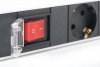 Digitus Listwa zasilająca PDU 19 cali RACK 7xSchuko, 2m 1xSchuko, 16A, wł./wył., aluminiowa
