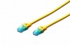 Digitus Patch cord U/UTP kat.5e PVC 5m Żółty