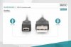 Digitus Kabel połączeniowy USB 2.0 HighSpeed Canon Typ USB A/miniUSB B (5pin) M/M czarny 1m
