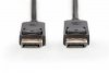 Digitus Kabel połączeniowy DisplayPort z zatrzaskami 1080p 60Hz FHD Typ DP/DP M/M czarny 15m