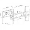 Maclean Uchwyt do telewizora 37-70 cali 45kg uniwersalny MC-723 B czarny max vesa 600x400