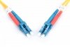 Digitus Patchcord FO SM 09/125 OS2 LC-LC duplex 1m Żółty