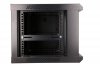 Extralink Szafka wisząca rack 6U 600x450 czarna szklane drzwi