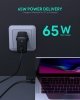 AUKEY PA-B3 Omnia GaN ładowarka sieciowa 2xUSB Power Delivery (1xUSB A+1xUSB C) 65W 5.4A