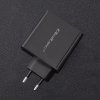 Qoltec Ładowarka sieciowa | 63W | 5-20V | 1.5-3A | USB typ C PD |       USB QC 3.0 | Czarna