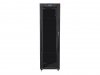 Lanberg Szafa instalacyjna rack stojąca 19 42U 600x800 czarna, drzwi szklane lcd (Flat pack)