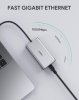 AUKEY CB-C91 aluminiowy HUB USB-C | 8w1 | RJ45 Ethernet 10/100/1000Mbps | 3xUSB 3.1 | HDMI 4k@30Hz | SD i micro SD | USB-C Power