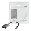 LogiLink Adapter USB-C do HDMI/F ,4K/60Hz aluminiowy 0.15m