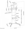 Neomounts by NewStar Stojak mobilny FL50-550BL1