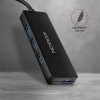 AXAGON Hub 4-portowy HUE-G1A, USB 3.2 Gen 1 SLIM, kabel Type-A 14cm