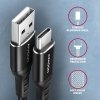 AXAGON BUCM-AM10AB Kabel USB-C  USB-A, 1.0m USB 2.0, 3A, ALU, oplot Czarny