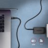 AXAGON Kabel BUCM-CM30AB USB-C USB-C 2.0, 3m, PD 60W, 3A, ALU, oplot, Czarny