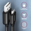 AXAGON Kabel BUMM-AM15AB Micro USB  USB-A, 1.5m, USB 2.0, 2.4A, ALU, oplot, Czarny