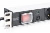 Digitus Listwa zasilająca PDU 19 cali Rack, 7x gniazdo schuko, 2.0m, 1x wtyk unischuko, 16A, wł./wył., zabezpieczenie przeciążeniowe, profil aluminiowy