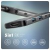 AXAGON Hub HMC-5H8K 2x USB-A, 1x USB-C, 8K HDMI, USB 3.2 Gen 1 hub, PD 100W, 15cm USB-C kabel